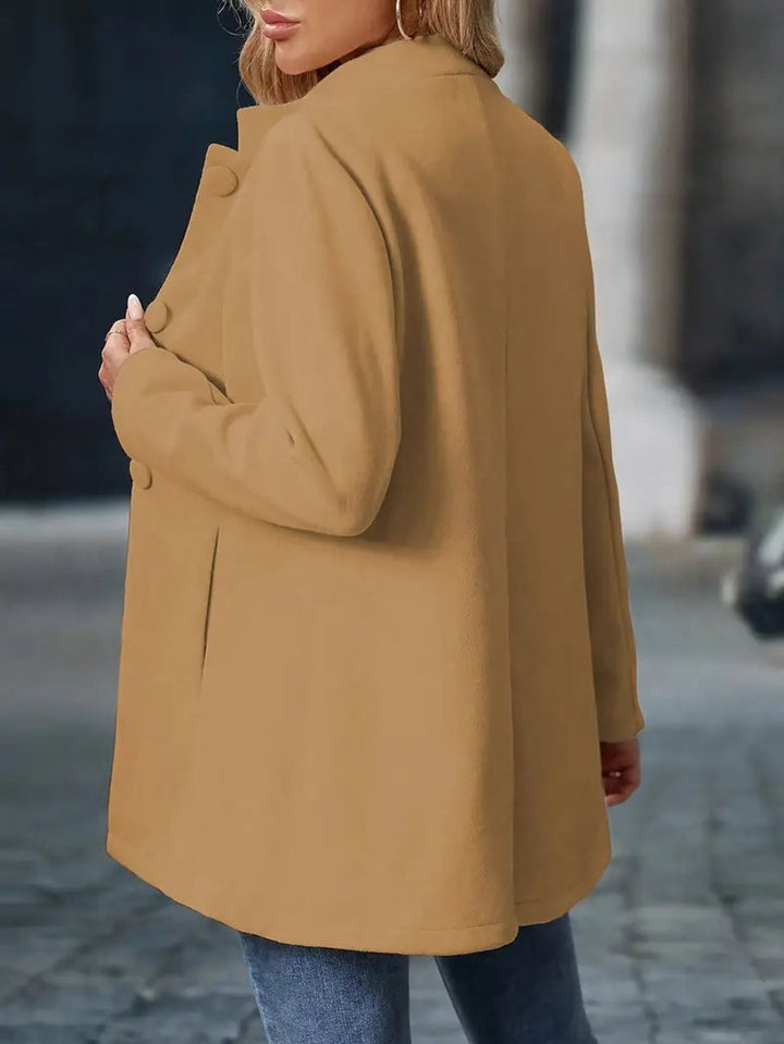 Lone | Dame Longline Blazerjakke Med Ståkrave Og Knapdetaljer
