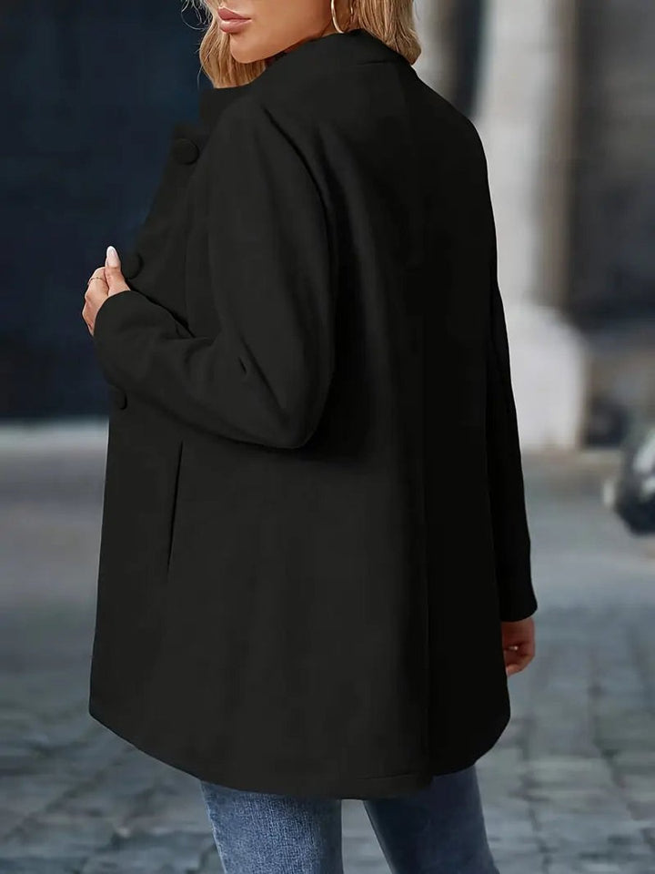 Lone | Dame Longline Blazerjakke Med Ståkrave Og Knapdetaljer