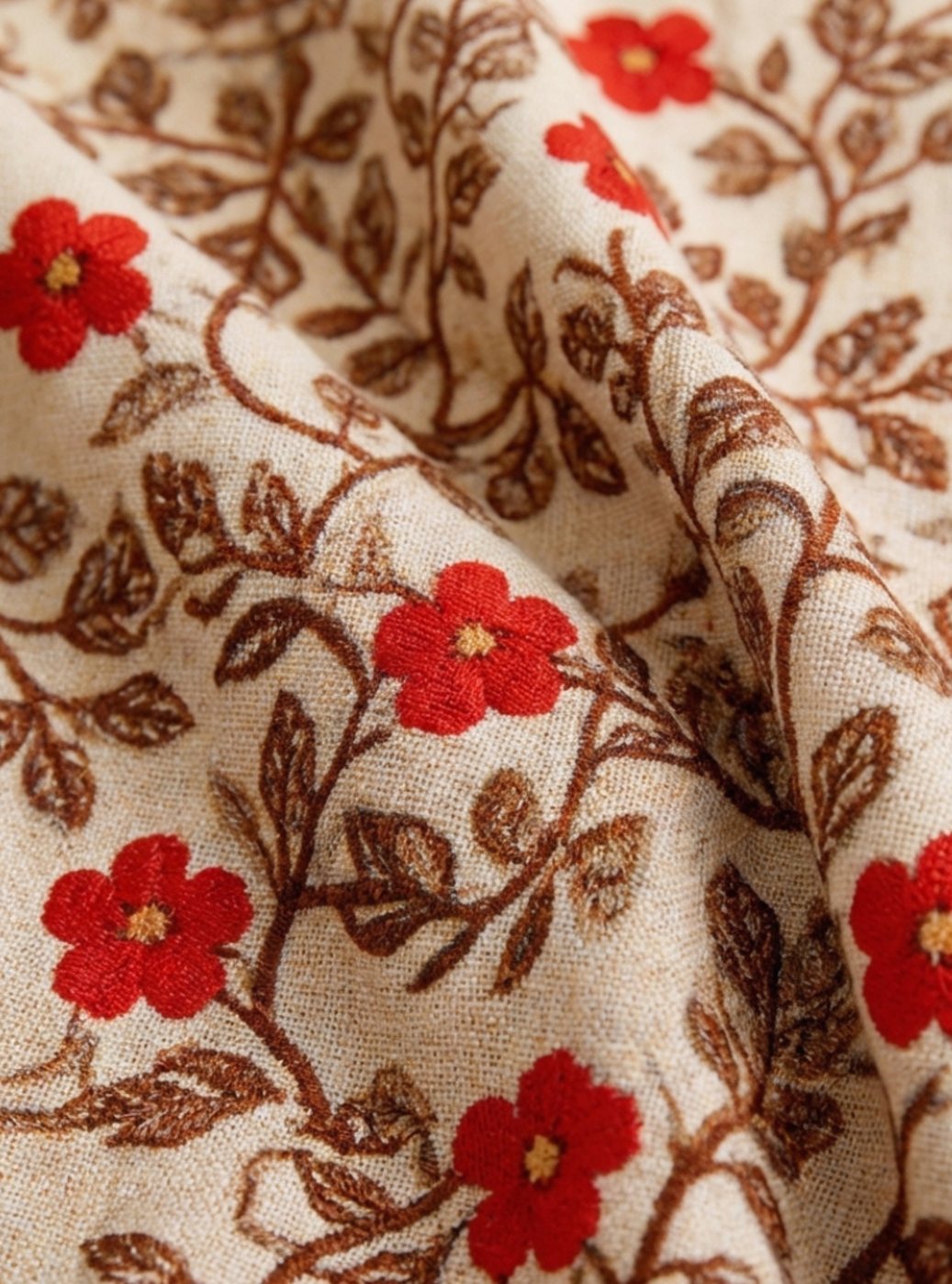 Laura | Dame Maxikjole Med Blomsterprint Og V-Hals