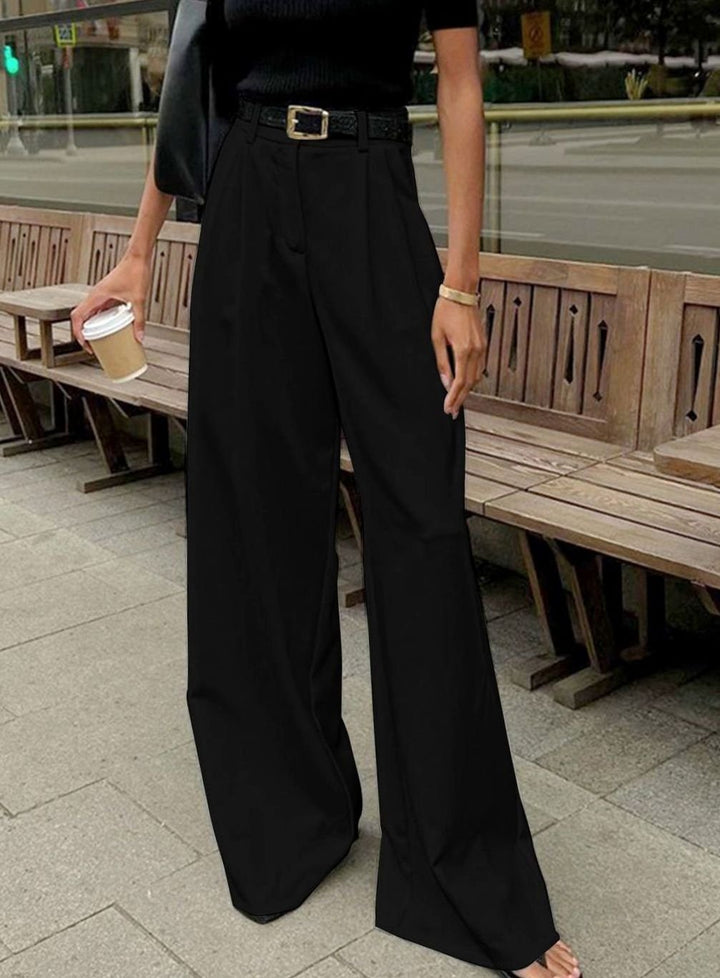Louise | Dame Wide-Leg Bukser Med Høj Talje Og Tailored Pasform