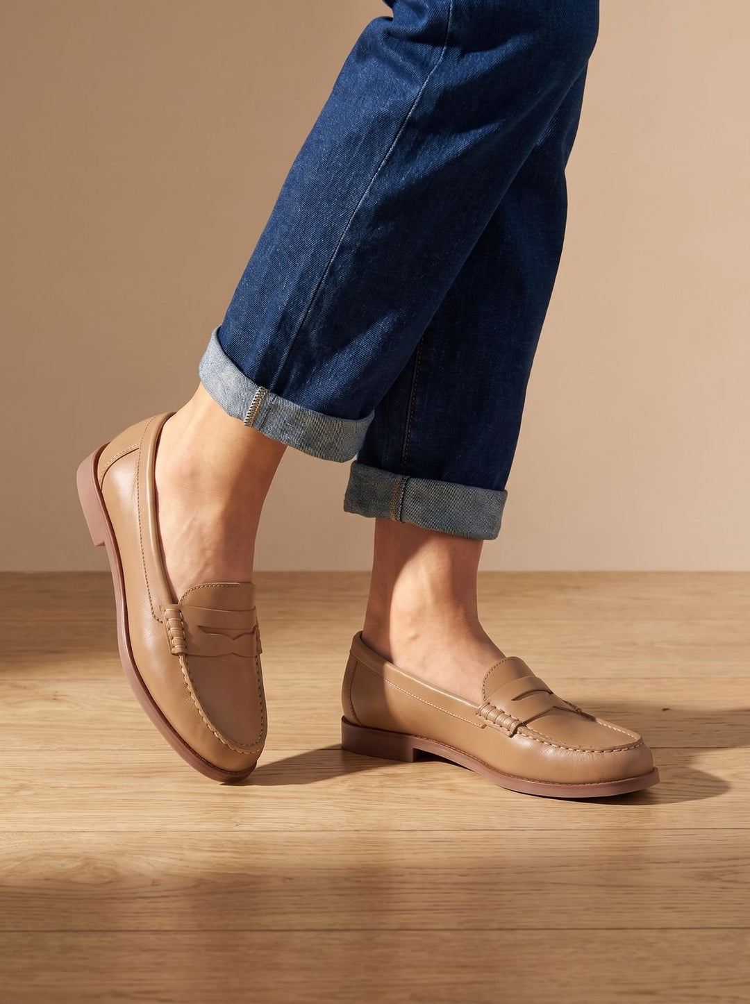 Gudrun | Dame Loafers Med Slip-On Og Rund Tå