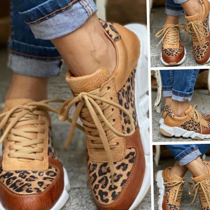 Laura | Dame Sneakers Med Chunky Sål Og Snørebånd