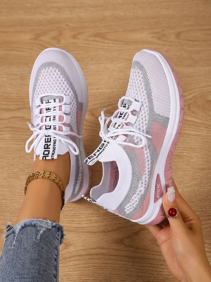 Vibeke | Dame Sneakers Med Snøring Og Rund Tå
