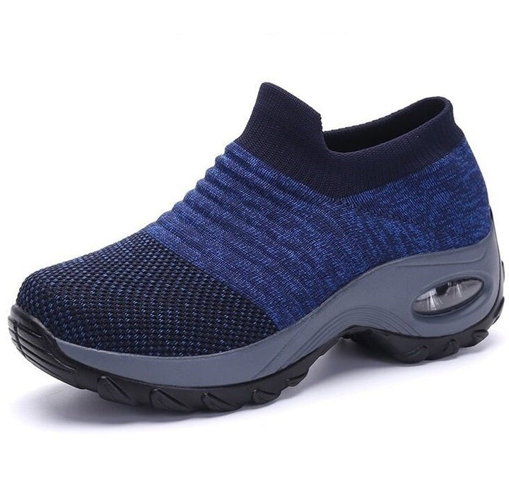 Freja | Dame Ortopædiske Slip-On Sneakers Med Strikket Overlæder