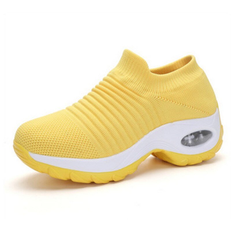 Freja | Dame Ortopædiske Slip-On Sneakers Med Strikket Overlæder