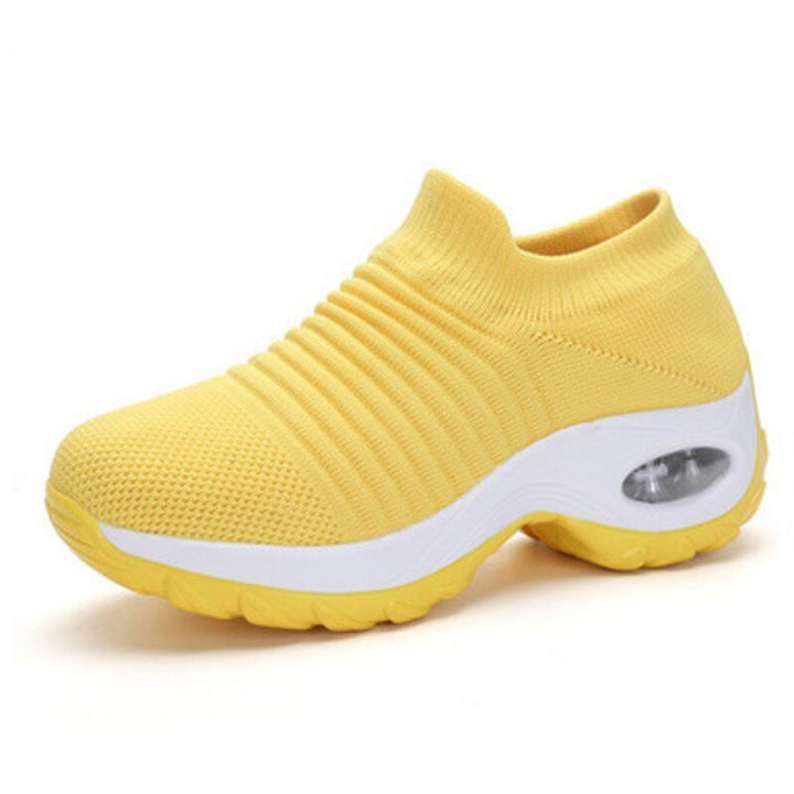Freja | Dame Ortopædiske Slip-On Sneakers Med Strikket Overlæder