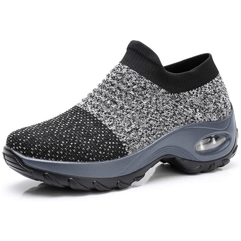 Freja | Dame Ortopædiske Slip-On Sneakers Med Strikket Overlæder