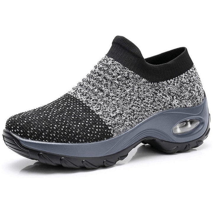 Freja | Dame Ortopædiske Slip-On Sneakers Med Strikket Overlæder