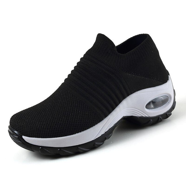 Freja | Dame Ortopædiske Slip-On Sneakers Med Strikket Overlæder