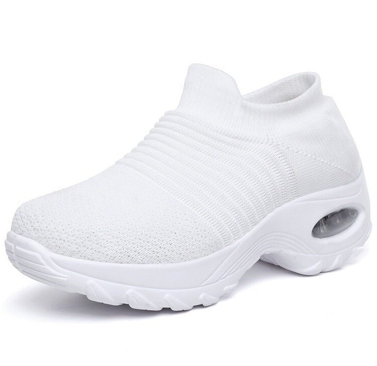 Freja | Dame Ortopædiske Slip-On Sneakers Med Strikket Overlæder