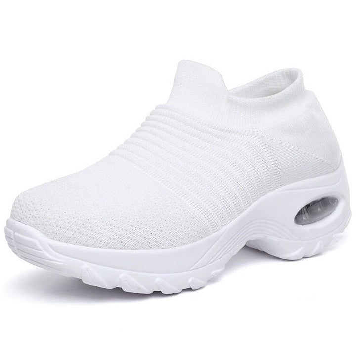 Freja | Dame Ortopædiske Slip-On Sneakers Med Strikket Overlæder