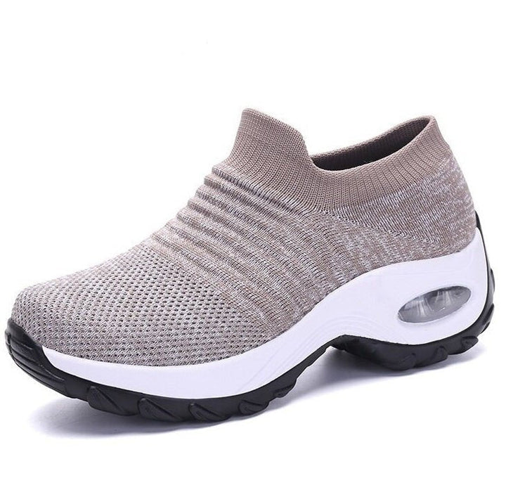 Freja | Dame Ortopædiske Slip-On Sneakers Med Strikket Overlæder