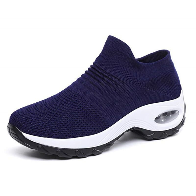 Freja | Dame Ortopædiske Slip-On Sneakers Med Strikket Overlæder