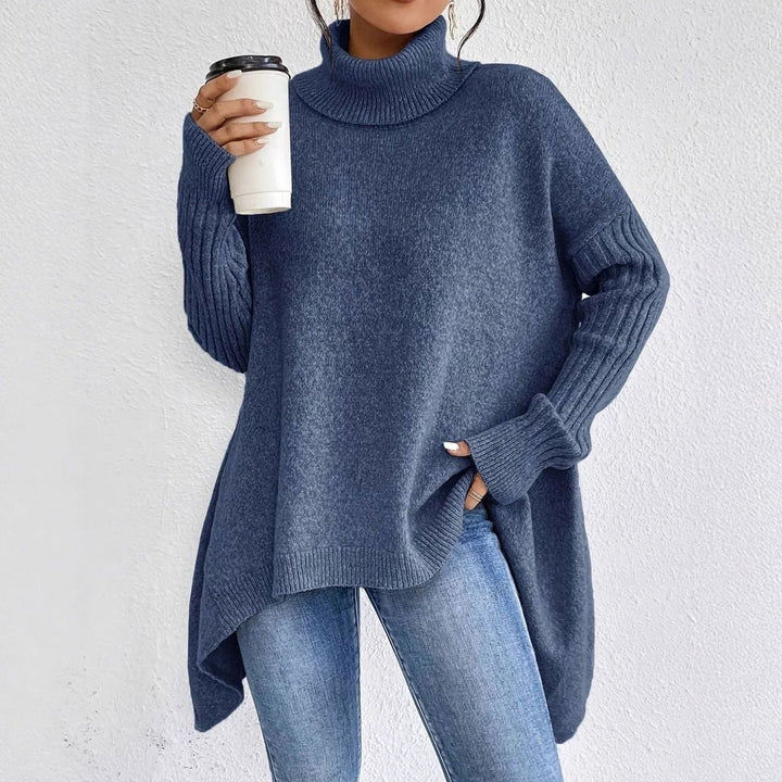 Tove | Dame Oversize Cashmere Rullekrave Langstrakt Sweater