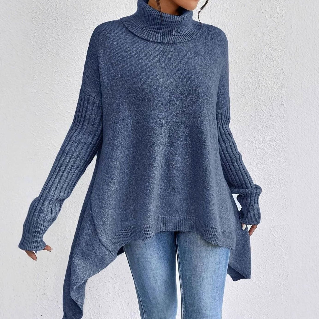Tove | Dame Oversize Cashmere Rullekrave Langstrakt Sweater