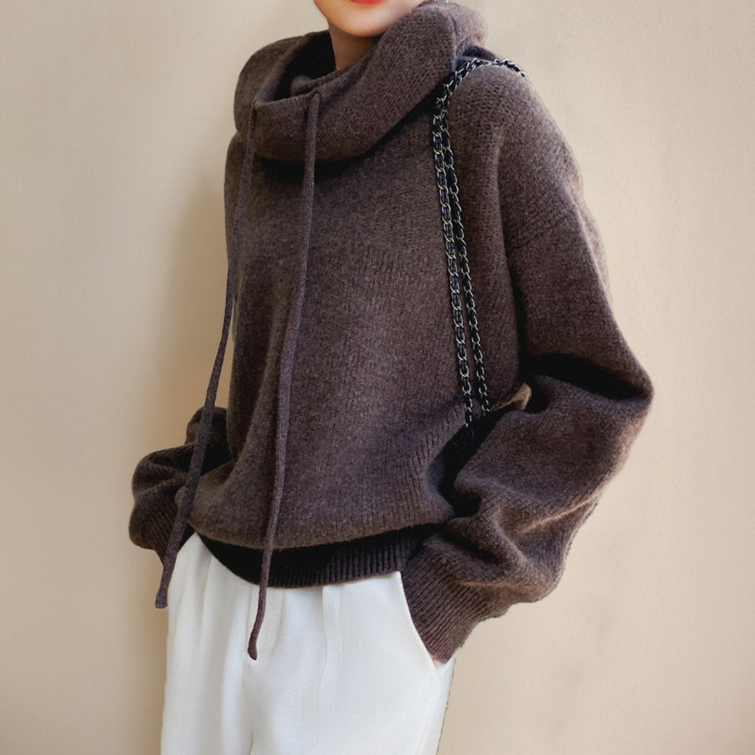Dagmar | Dame Oversized Merino Uld Rullekrave Trøje