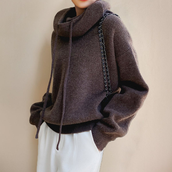Dagmar | Dame Oversized Merino Uld Rullekrave Trøje