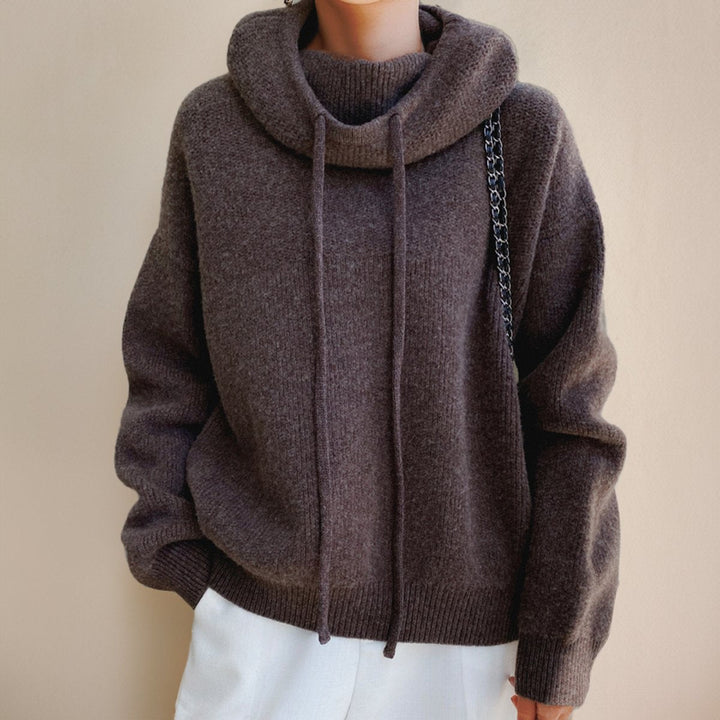Dagmar | Dame Oversized Merino Uld Rullekrave Trøje