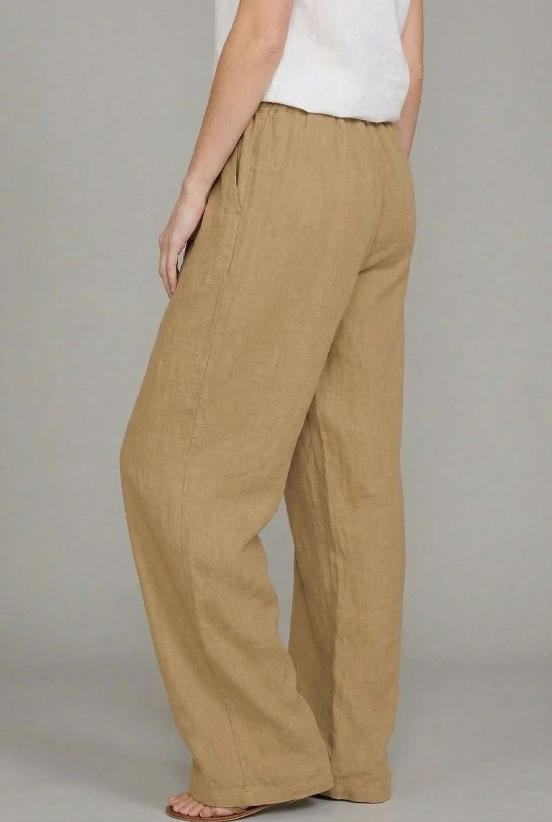 Johanne | Dame Wide-Leg Bukser Med Justerbar Snøretalje Og Relaxed Fit