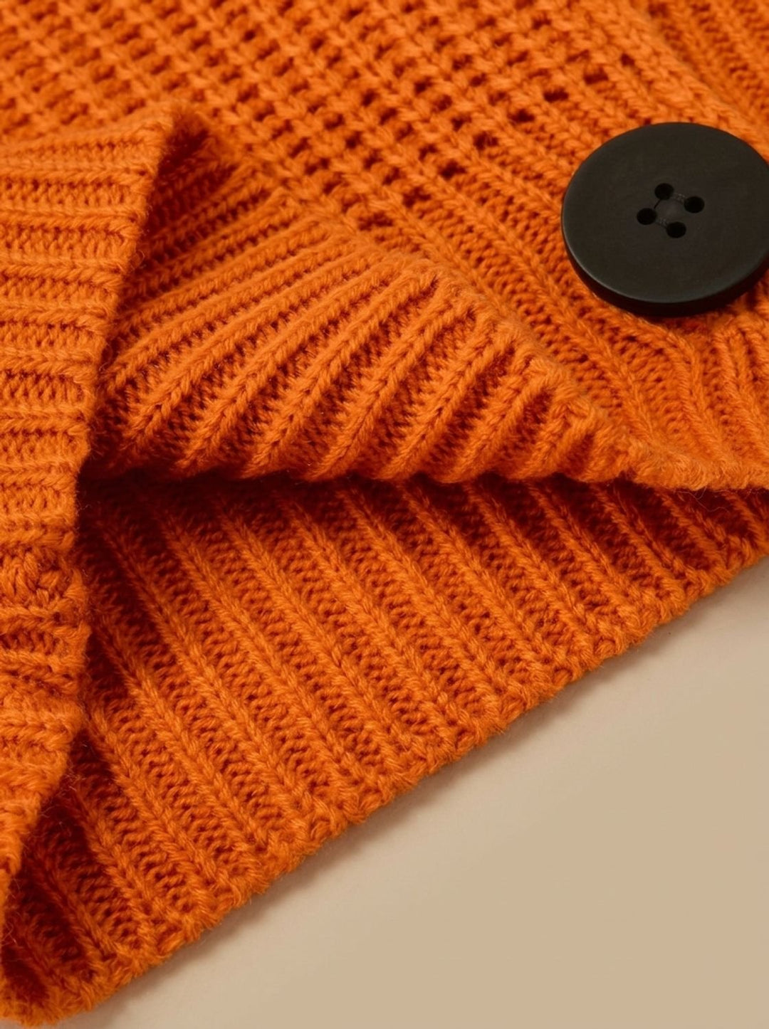 Ida | Dame Løstsiddende Ribstrikket Cardigan Med Foldet Krave
