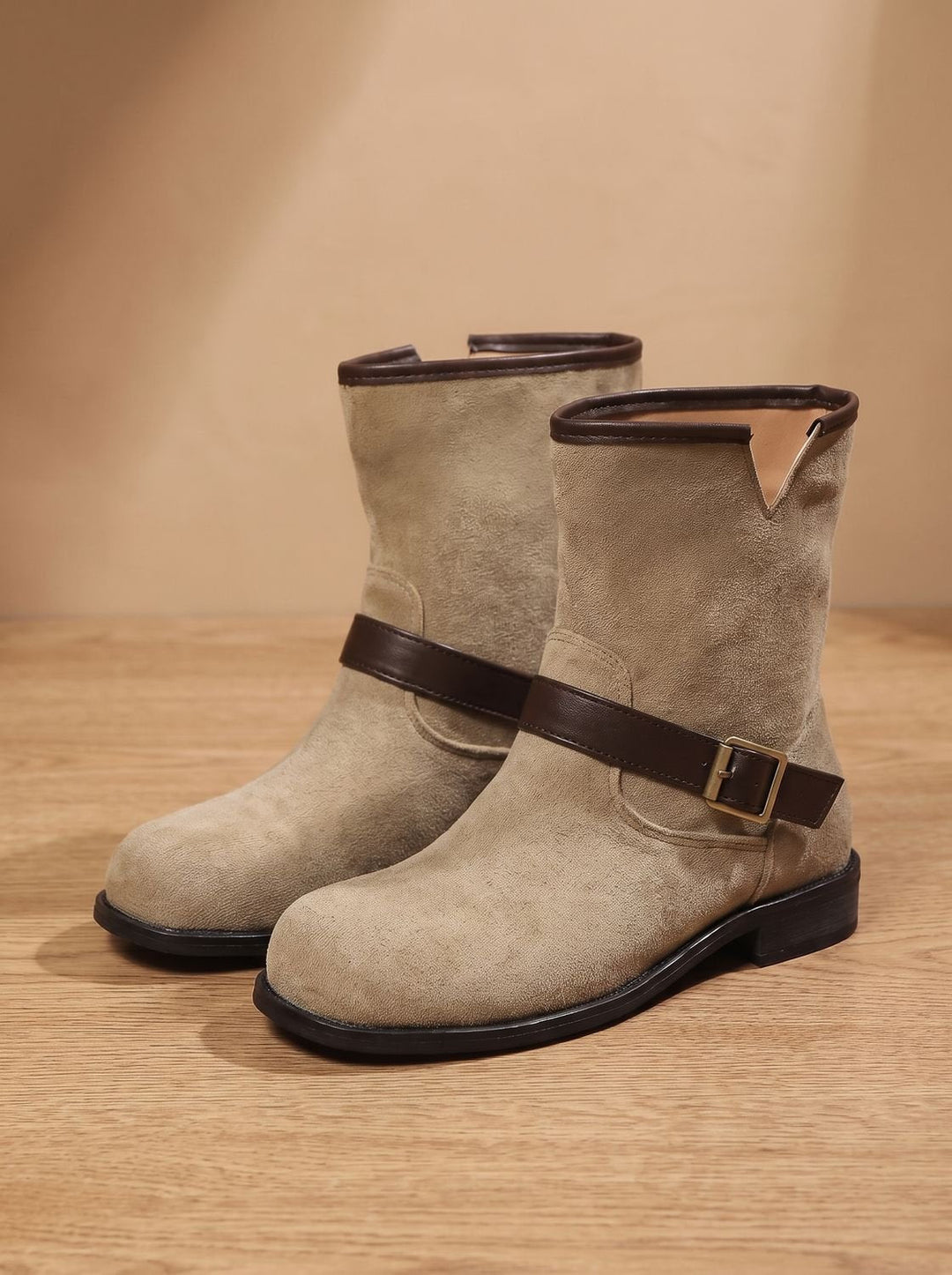 Nina | Dame Ankelstøvler Med Slip-On Og Blokhæl